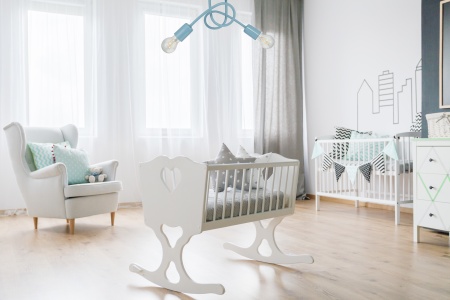 loft 2 pastel niebieski aranżacja